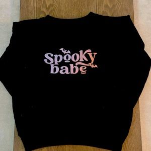Girls “Spooky Babe” sweatshirt